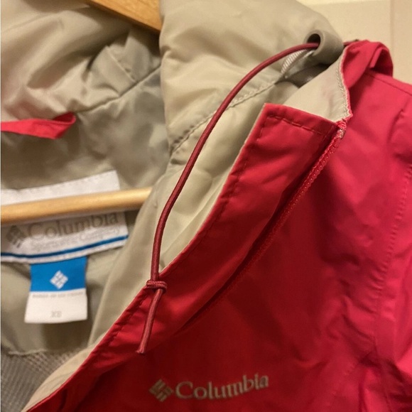 Columbia Omni Tech Pink Hooded Jacket Sz XS - Picture 9 of 16